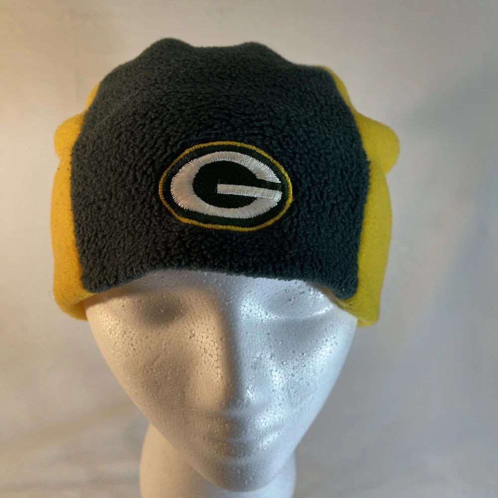Vintage Green Bay Packers Game Day Fleece‎ Tassel Jester Hat One Size